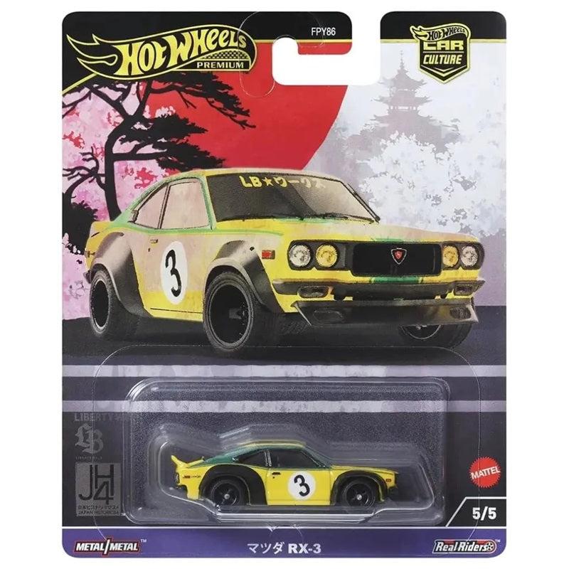 Hot Wheels Premium Car Culture Japan Historics 4 Mazda RX-3 1:64 Diecast Car