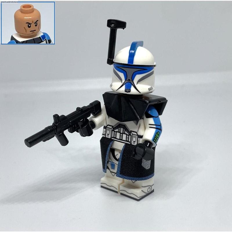 Phase 1 Clone Trooper Minifigures Star Captain Rex Commander Cody Commander Wolffe Muunilinst ARC Trooper Clone Wars