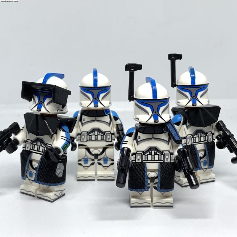 Phase 1 Clone Trooper Minifigures Star Captain Rex Commander Cody Commander Wolffe Muunilinst ARC Trooper Clone Wars