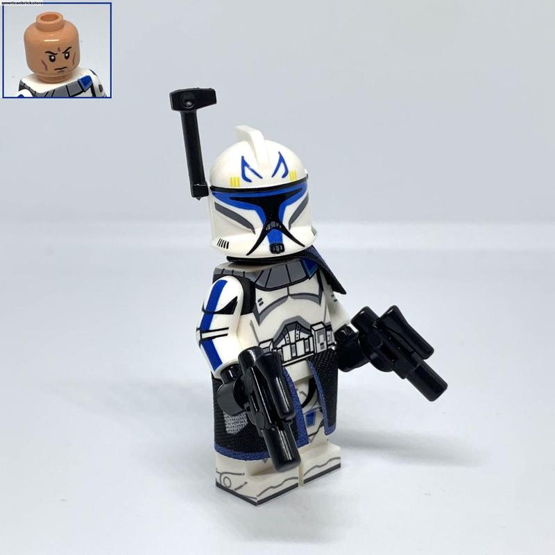 Phase 1 Clone Trooper Minifigures Star Captain Rex Commander Cody Commander Wolffe Muunilinst ARC Trooper Clone Wars