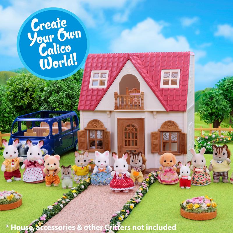 Calico Critters Shiba Dog Family, Set of 6 Collectible Doll Figures, Online Exclusive