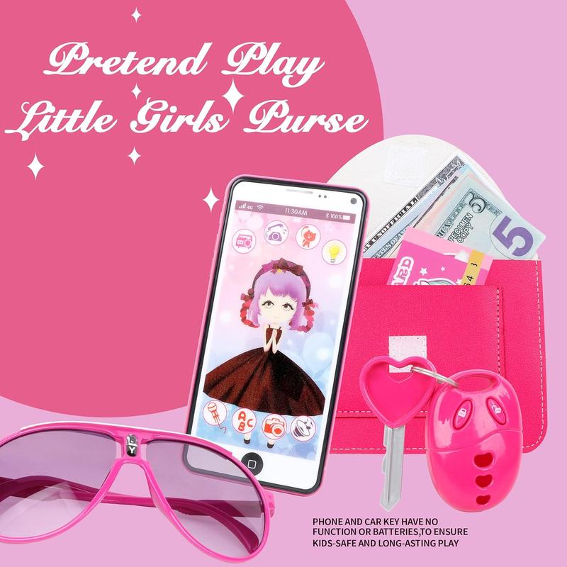 Christmas gift  Pretend Play Toys Includes Fake Makeup Kit, Unicorn Handbag, Phone, Wallet and Jewelry for Little Girls Age 3 4 5 6 7 8 Kids Your Princess Niece Granddaughter Birthday Xmas Gifts