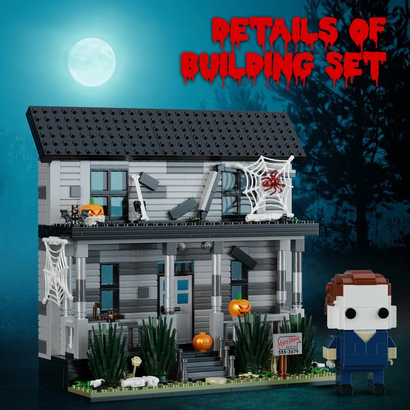 Haunted House Building Blocks Set, Perfect Halloween Toys and Gifts for Fans and Kids (586 pcs)