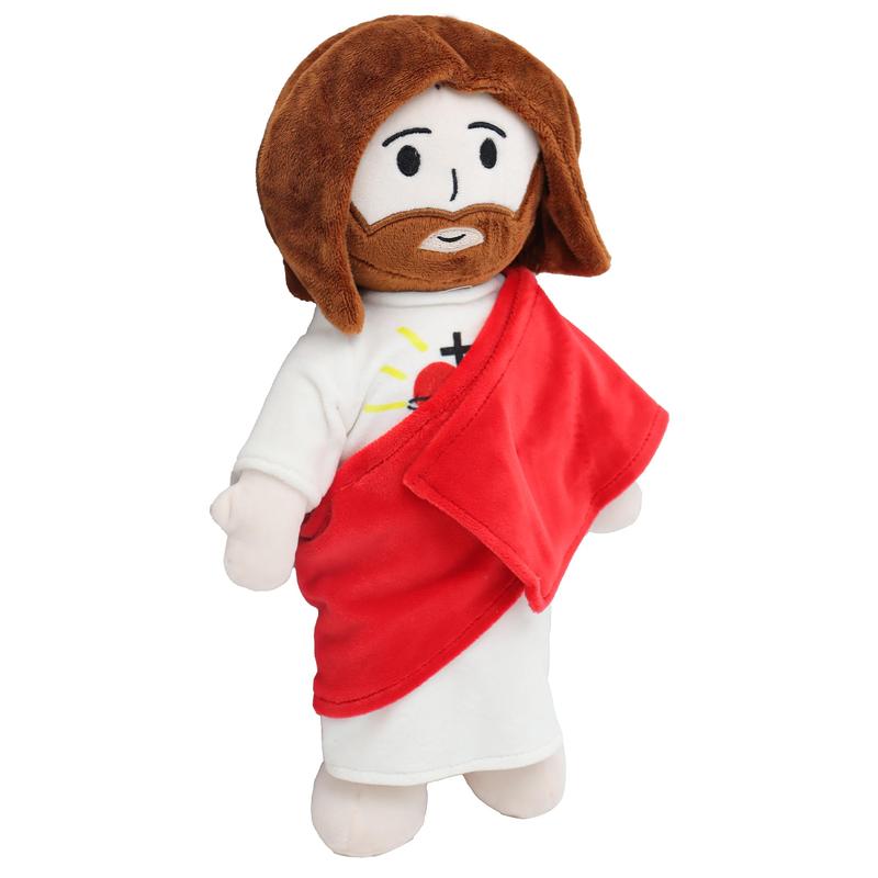 Yelakey Sacred Heart of Jesus Plush Toys Stuffed toys plushies for kids children, Religious Party Favors Gifts for Kids, Religious Gift, Christian Baptism Gift, Thanksgiving Christmas Gift