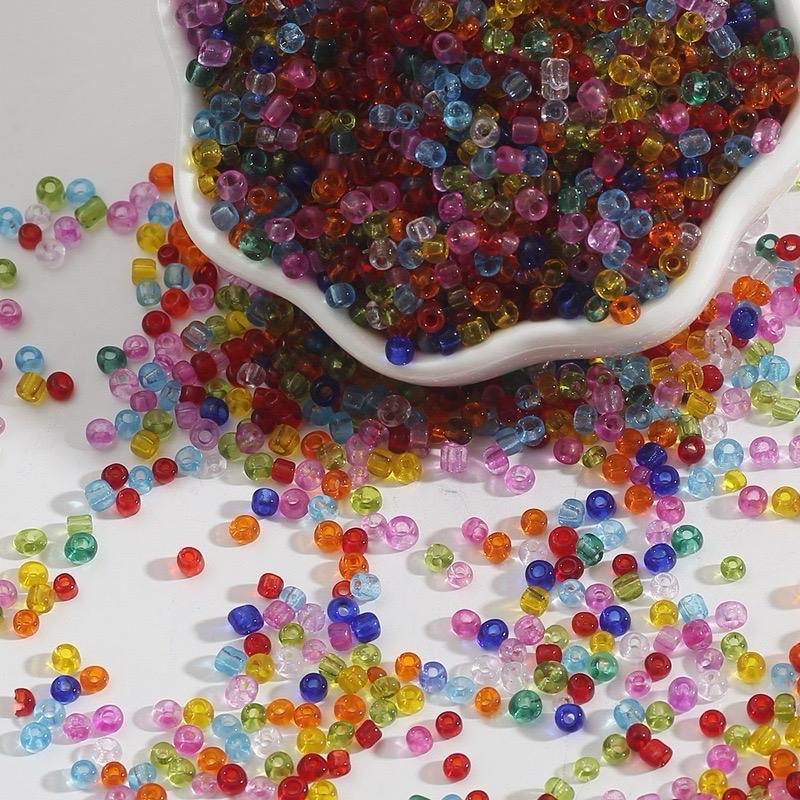 DIY 2mm 3mm 4mm Glass Beads spacers for Bracelet Necklace