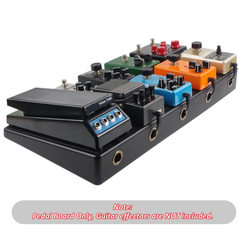 Rockhouse RPB-1BK Big Size Guitar Effects Pedal Board with Sticking Tape Guitar Pedals Accessories