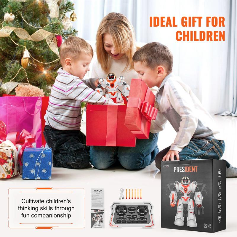 VEVOR RC Robot Toy Battle Robot for Kids Remote Control Robotic Toy Programmable Christmas gift