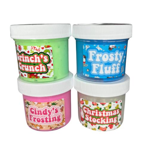 4 Pack Mini Christmas Treats Slime Bundle