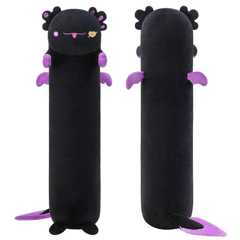 MeWaii  Plush Body Pillow, Demon axolotl  Stuffed Animals Kawaii Plushies Pillow Glow in The Dark Gift for Girls Boys, Birthday Gifts Halloween Christmas Gift for Girls Boys