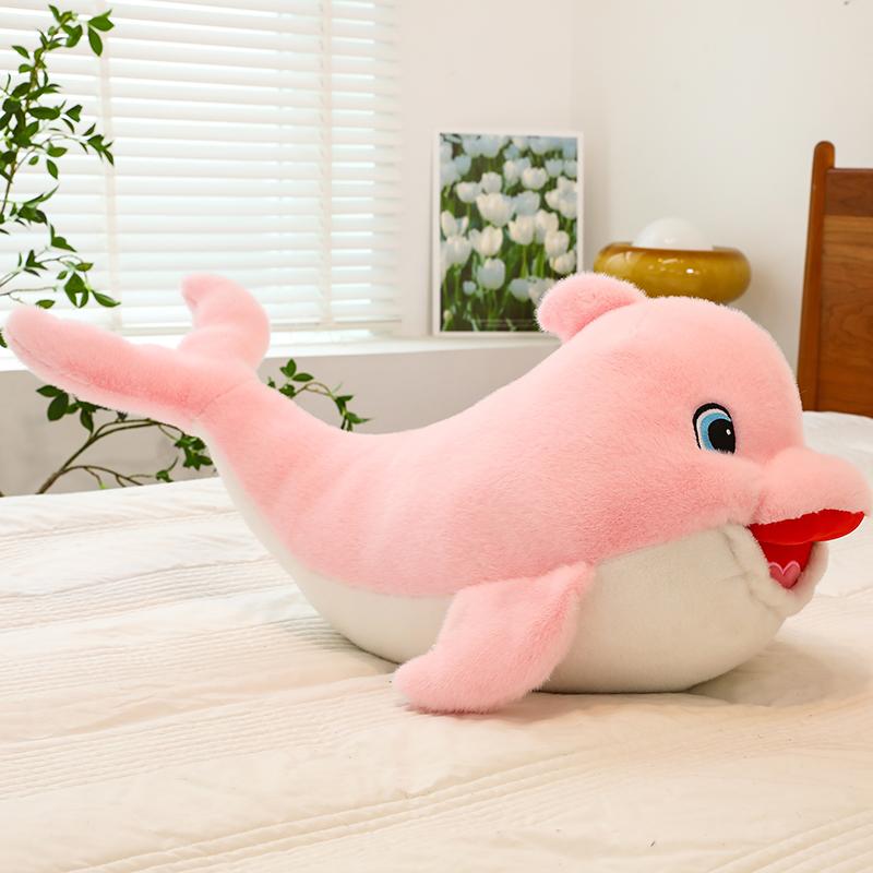 11.8-inch Cute Dolphin Doll Simulation Dolphin Stuffed Animal Plush Toy Cartoon Decoration Holiday Gift&birthday Gift