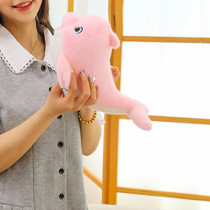 11.8-inch Cute Dolphin Doll Simulation Dolphin Stuffed Animal Plush Toy Cartoon Decoration Holiday Gift&birthday Gift