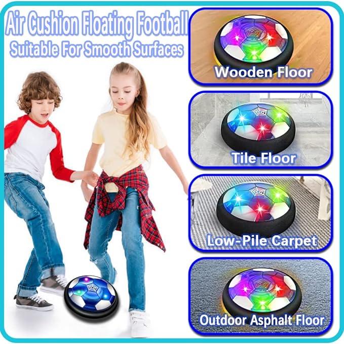 LED Hover Kids Soccer Toys, Air Soccer, Toys For Boys And Girls 3-12 Years Old For Christmas, Birthday Gifts, Indoor And Outdoor Parent-Child Games, Multiplayer Interactive Soccer Games