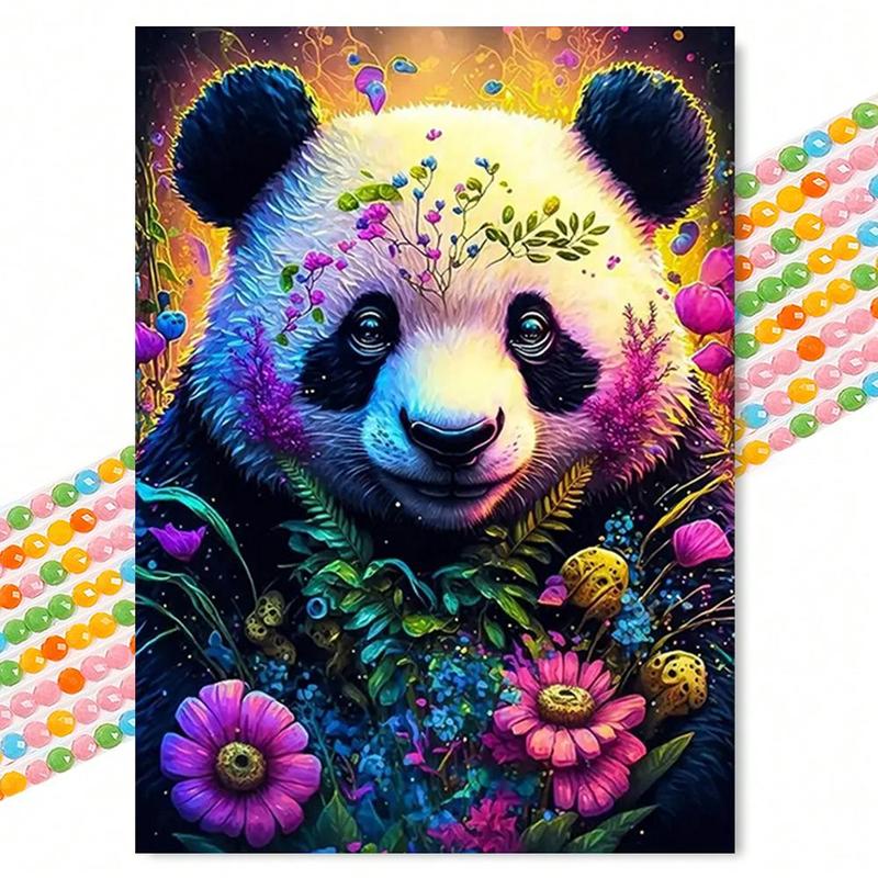 Panda Pattern DIY Diamond Arts Painting Without Frame, DIY Decorative Arts Picture For Beginner, Home Wall Craft Decoration