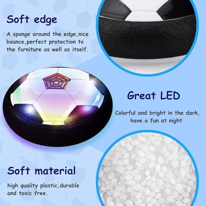 LED Hover Kids Soccer Toys, Air Soccer, Toys For Boys And Girls 3-12 Years Old For Christmas, Birthday Gifts, Indoor And Outdoor Parent-Child Games, Multiplayer Interactive Soccer Games