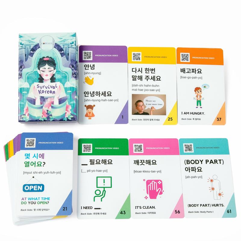 (BASIC) COREALL Survival Korean Travel Flashcards