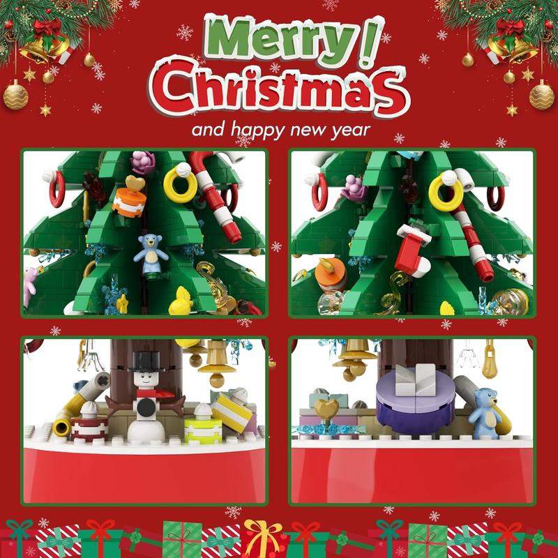 Advent Calendar 2024 Kids & Adult, 24 Pack Christmas Tree Building Blocks with Music, Christmas Countdown Calendar, Ideal Gift for 3 4 5-7 8-12 Boys and Girls birthday gift