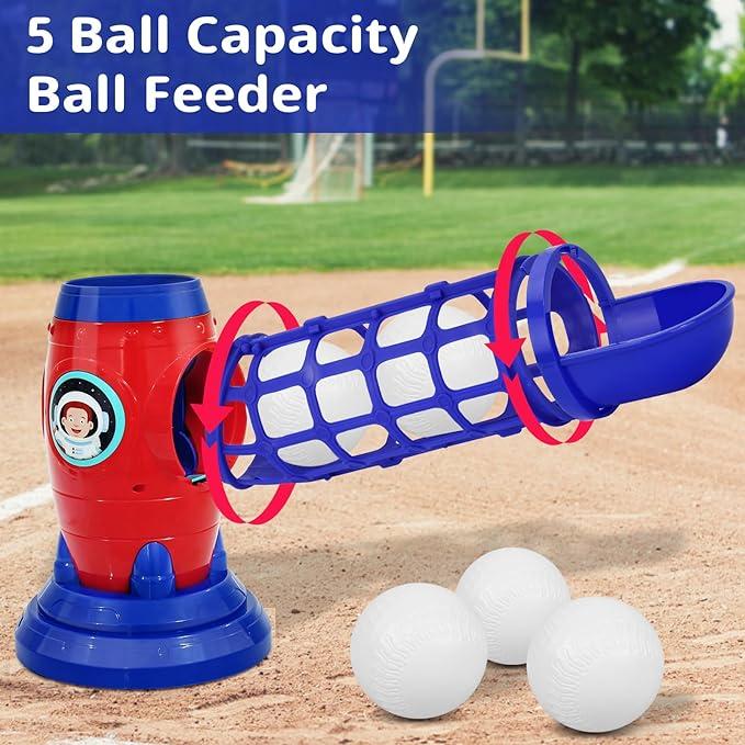 Electric Automatic Baseball Set for Boys and Men - Includes 11 Balls - Perfect Birthday and Christmas Gift - Outdoor Sports Toy