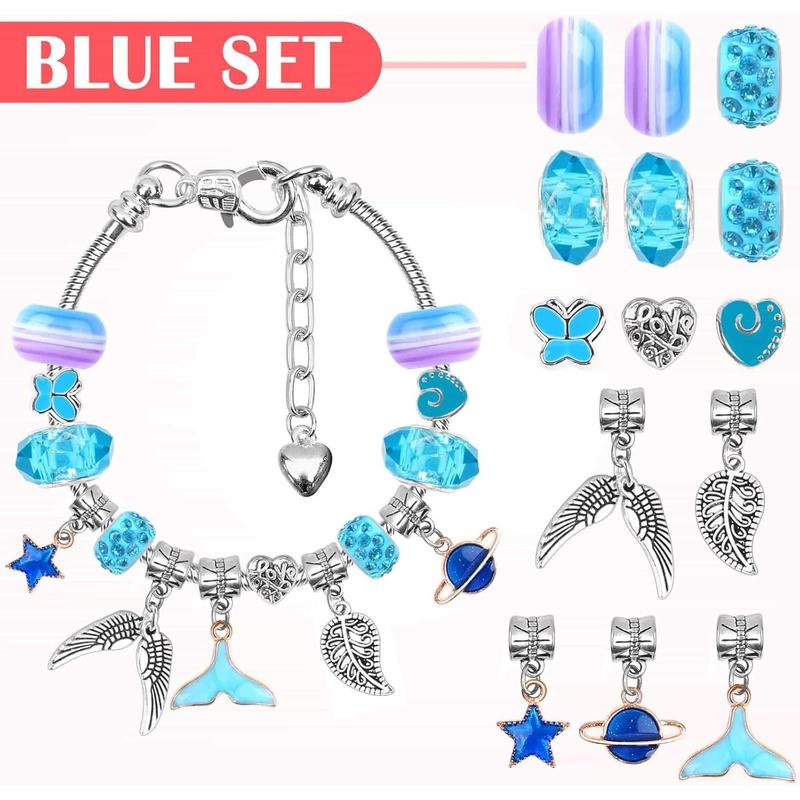 85 Pcs Charm Bracelet Making Kit, DIY Charm Bracelets Beads for Adults and Beginner Jewelry Making Kit