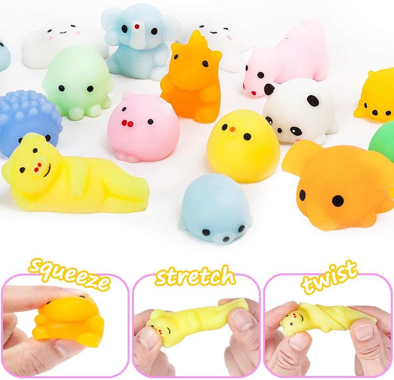 30 Pack Mochi Squishy Toys for Kids Party Favors Easter Egg Stuffers Fillers, Kawaii Mini Stress Toys Treasure Box Toys for Classroom Prizes Goodie Bag Stuffers Pinata Filler  Christmas gifts