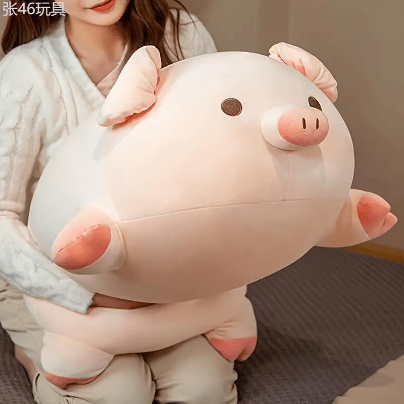 1Pc Ball Pig Doll Plush Toy Little Pig Cloth Doll Sleep with Doll Pillow on The Bed Super Soft Gift