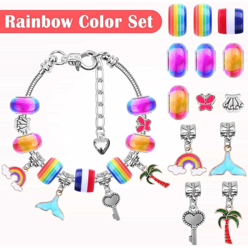 85 Pcs Charm Bracelet Making Kit, DIY Charm Bracelets Beads for Adults and Beginner Jewelry Making Kit