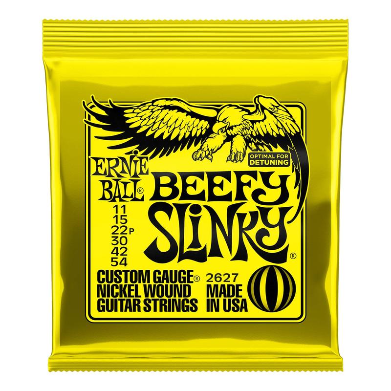 Ernie Ball Beefy Slinky Nickel Wound Electric Guitar Strings - 11-54 Gauge