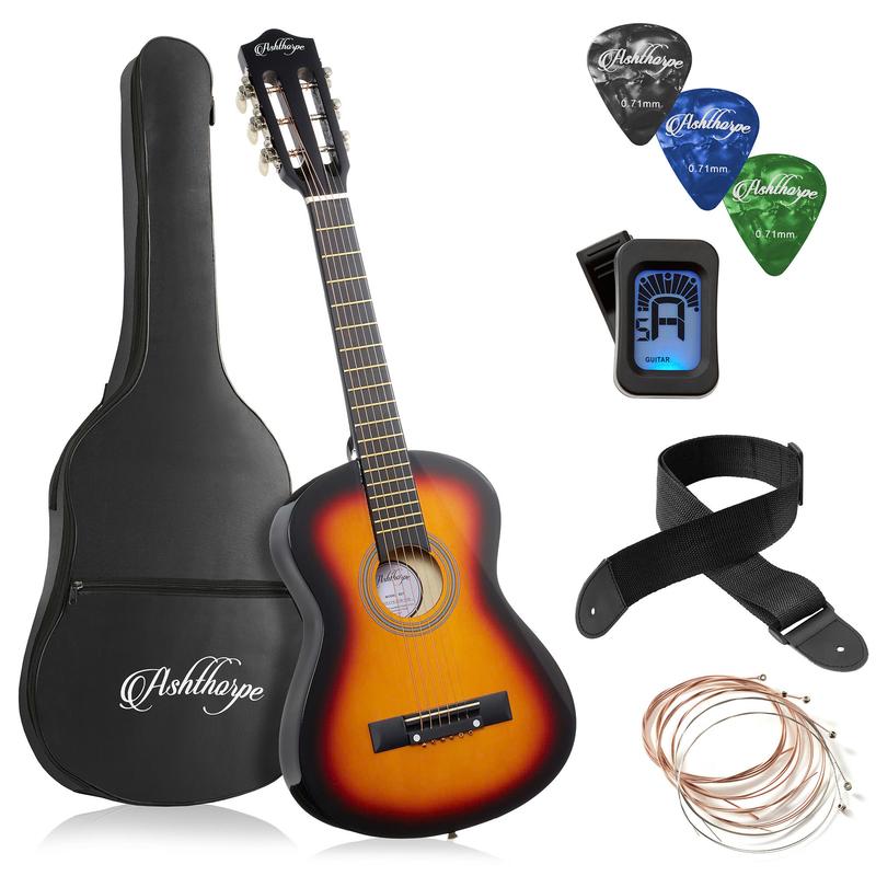 30-Inch Beginner Acoustic Guitar Starter Package, Sunburst