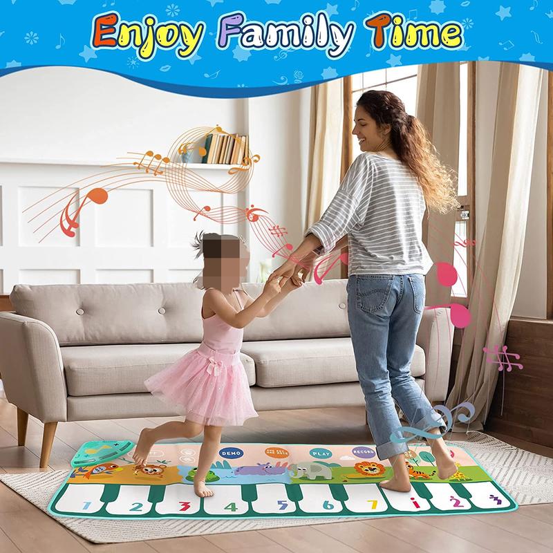 Piano Mat, Music Keyboard Touch Playmat Early Education Learning Musical, Toys for Girls Boys