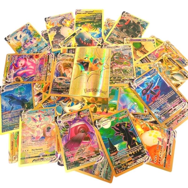 (NEW) Pok3m0n GX Vmax Card Collection In English set of 100 Pieces For Kids And Adults