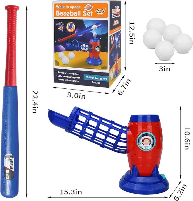 Electric Automatic Baseball Set for Boys and Men - Includes 11 Balls - Perfect Birthday and Christmas Gift - Outdoor Sports Toy