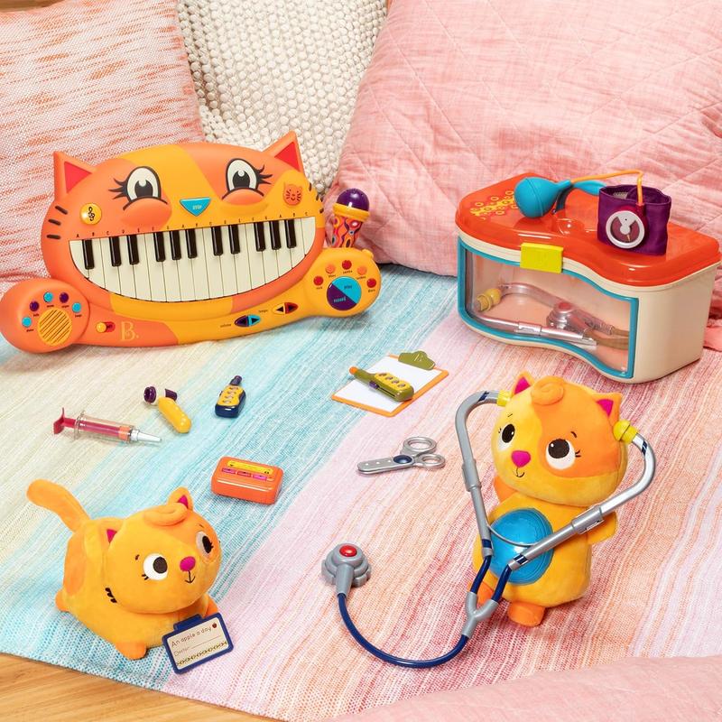 toys- Meowsic- Interactive Cat Piano – Toy Piano  Microphone – Musical Instrument For Toddlers, Kids – 20+ Songs, Sounds  Recording Feature – 2 Years +