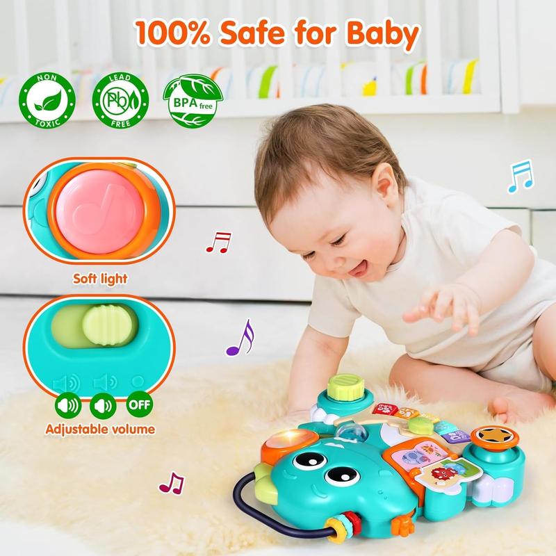 Baby Toys 6-12 Months Dinosaur Piano Music Light Up Toys for 1 Year Old Boys Girls Infant Toys for 7 8 9 10 12 18 Months Interactive Piano Keyboard Toys Baby Christmas 1st Birthday Gifts