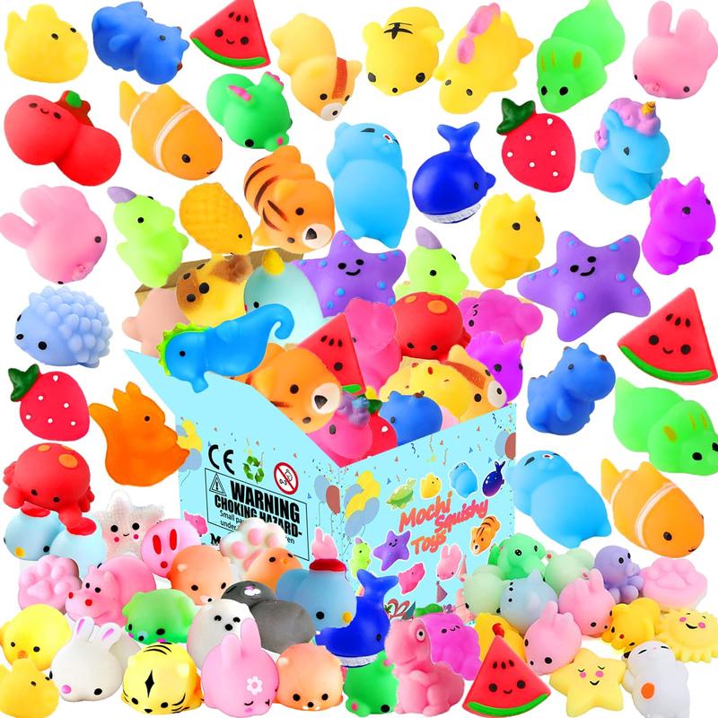 30 Pack Mochi Squishy Toys for Kids Party Favors Easter Egg Stuffers Fillers, Kawaii Mini Stress Toys Treasure Box Toys for Classroom Prizes Goodie Bag Stuffers Pinata Filler  Christmas gifts