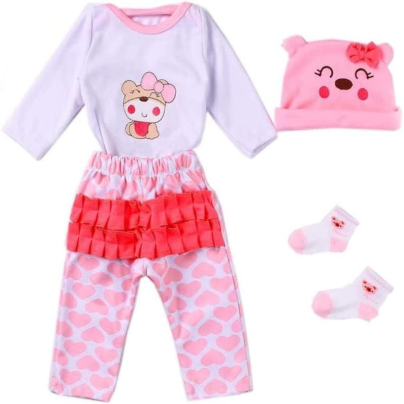 MAIHAO Reborn Baby Dolls Clothes for 17-22 Inch Newborn Baby Doll Girl, Baby Doll Clothes Outfit Accessories fit 17-22 Inch Baby Doll Girl