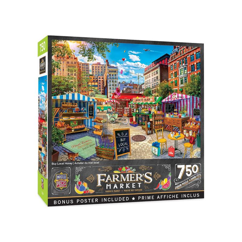 MasterPieces - Farmer's Market - Buy Local Honey 750 Piece Jigsaw Puzzle