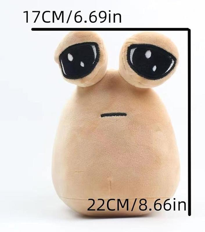 22cm Hot Game My Pet Alien Pou Plush Toy Furdiburb Emotion Alien Plushie Stuffed Animal Pou Doll