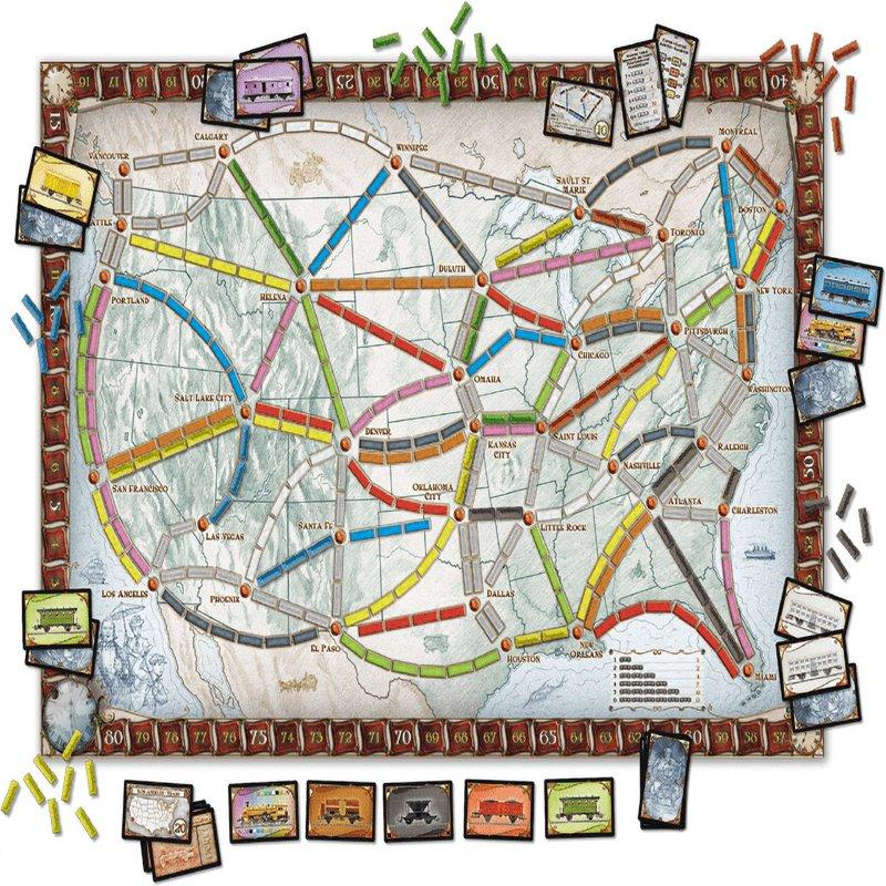 Ticket To Ride Strategy Board Game for Ages 8 and up, by Asmodee