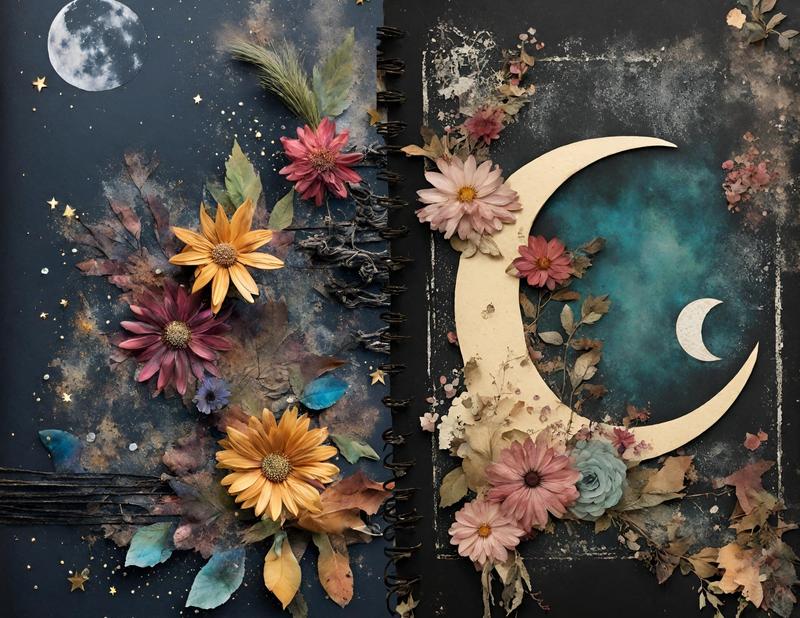 Misfit Crafter Designs- Dark Nature Celestial Junk Journal Kit