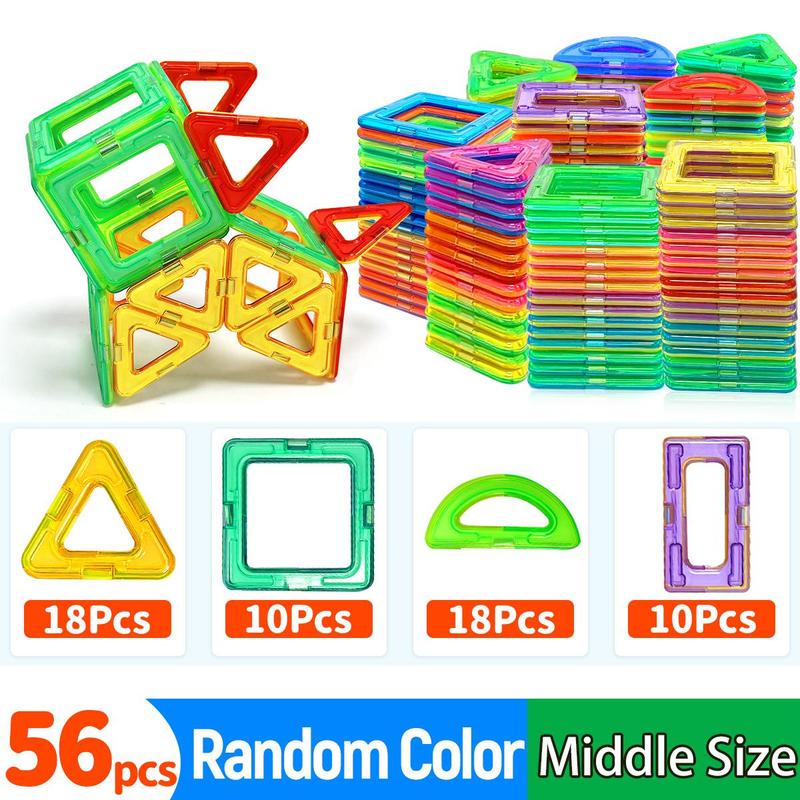 Random Color Tiles Building Blocks, Creative Constructor Set Toys, Educational Learning Toys, Building Toys for Boys Girls Birthday Gifts, Thanksgiving Christmas Gift Set