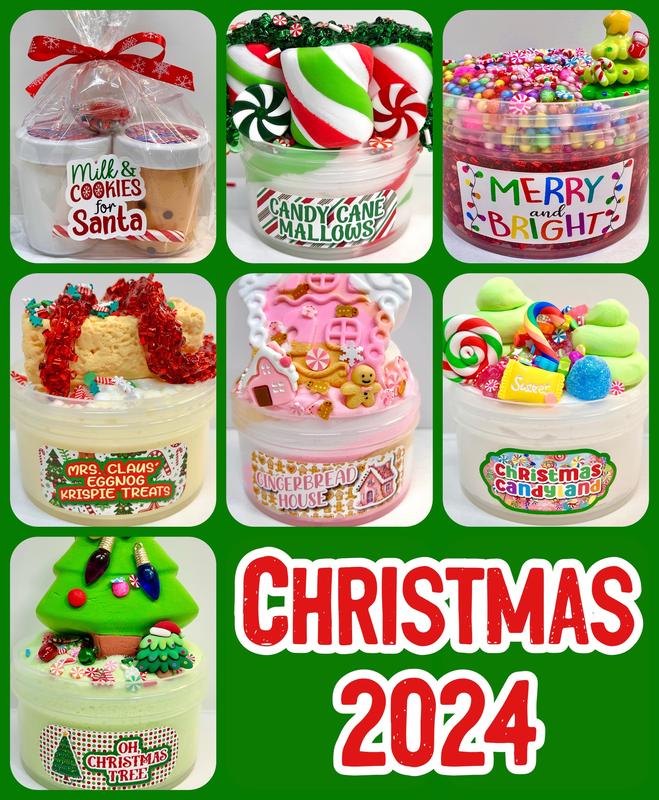 Christmas Candyland DIY Slime with Clay and Drizzle!