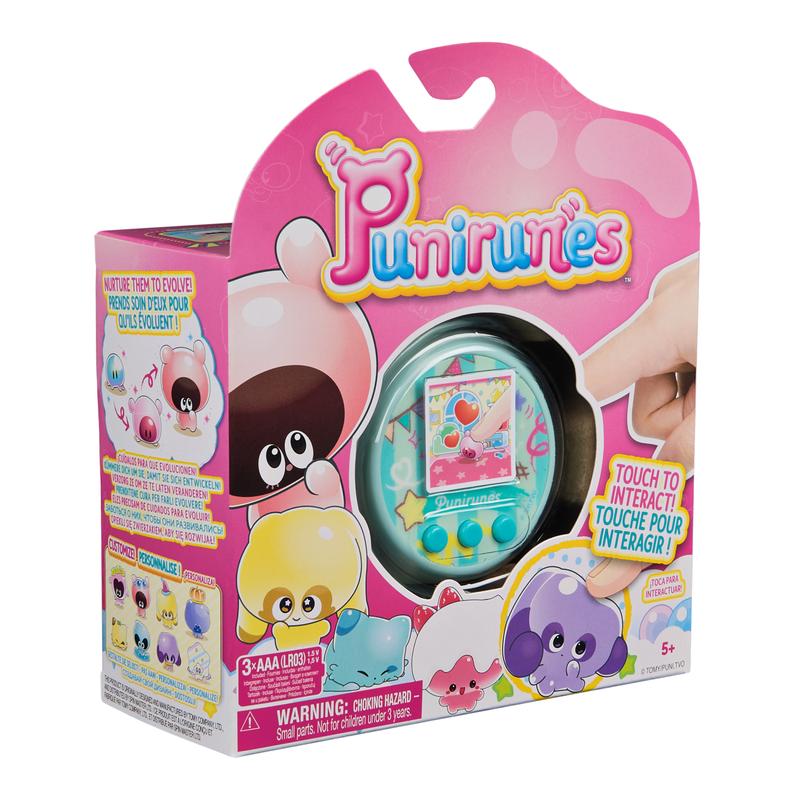 Punirunes, Interactive Digital Toy with 55 Squishy Characters Inside, Reacts to Touch, Full-Color Display, Kids Toys for Girls & Boys Ages 5+