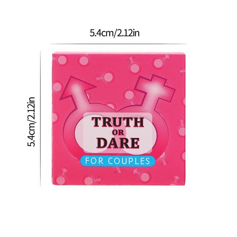 Truth Or Dare Card Game, 1 Count Adult Board Game for Couples & Family Parties, Funny Party Game for Girls, Party Supplies