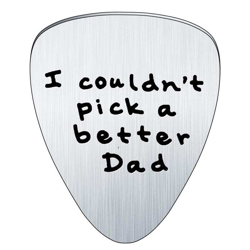 I Couldnt Pick A Better Dad Guitar Pick Dad Gifts From Daughter Fathers Day Gift for Daddy Papa