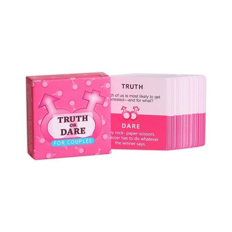 Truth Or Dare Card Game, 1 Count Adult Board Game for Couples & Family Parties, Funny Party Game for Girls, Party Supplies