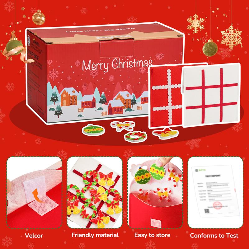 JoyCat Christmas Party Favors, Tic Tac Toe Strategic Board Game for Family, Stocking Stuffers, Goodie Bag Stuffers, Christmas Gifts for Students