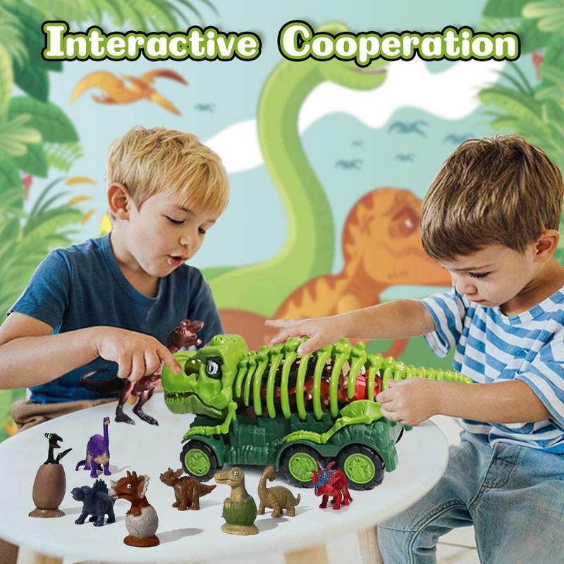 Dinosaur Truck Playset with Light and Sound