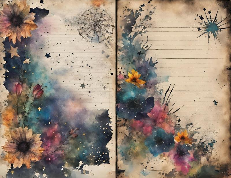 Misfit Crafter Designs- Dark Nature Celestial Junk Journal Kit