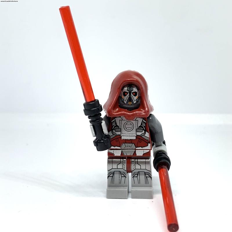 Sith Warrior Minifigure Star Knights of the Old Republic Wars Red Lightsabers Acolyte