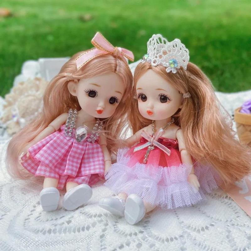 17cm Cute Fashion Girl Dolls Children Princess Play House Toys