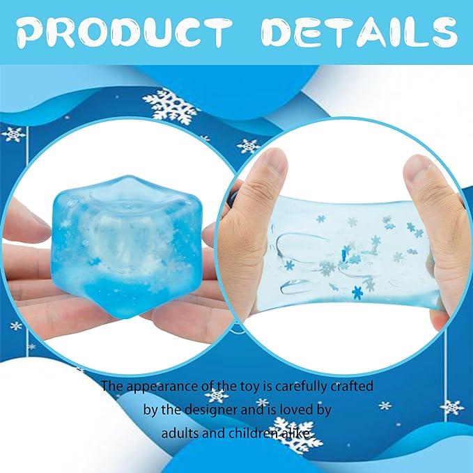 Nice Stress Cube 2rd Generation -Ice Cube Stress Ball-Stress Balls for Adults Stress Relief  - Best-Selling Sensory Toy with -  office toys Super Solid